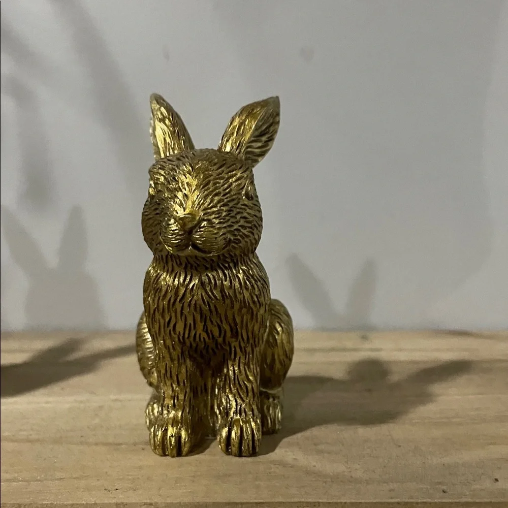 Target bullseye playground Gold Resin Bunny Easter Spring Decor 2026 Set of 2